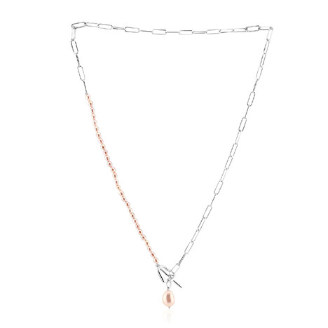 Collar en plata con Perla rosa Freshwater (TPC)