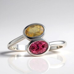 Anello in argento con Tormalina Gialla Brasiliana