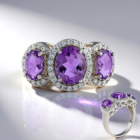 Anello in argento con Quarzo Azur