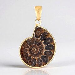 Ciondolo in argento con Ammonite (Bali Barong)