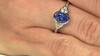 Bague en argent et Tanzanite (Adela Silber)