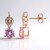 Orecchini in argento con Kunzite