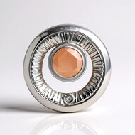 Colgante en plata con Cuarzo rosa (MONOSONO COLLECTION)
