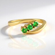 Anello in argento con Lemshuku Tsavorite