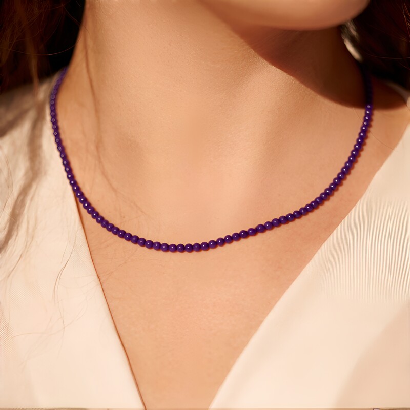 Collier en argent et Phosphosidérite