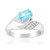 Anillo en plata con Apatita azul (Pallanova)