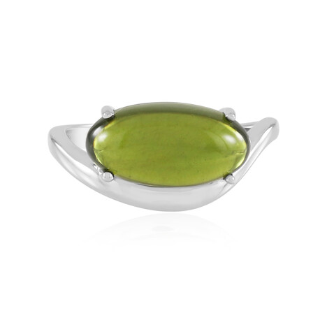 Zilveren ring met een vesuvianiet