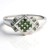Anello placcato in platino con Diamante Fancy
