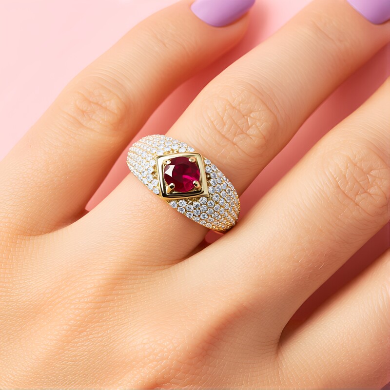 9K Madagascar Ruby Gold Ring (de Melo)