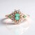 Bague en argent et Emeraude de Colombie