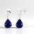 Boucles d'oreilles en argent et Lapis-Lazuli