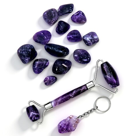 Accessorio per il benessere con Ametista (Lapis Vitalis)