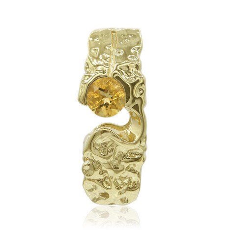 Ciondolo in argento con Citrino (MONOSONO COLLECTION)