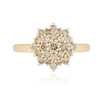 I2 Schokoladen-Brillant-Goldring (SUHANA)