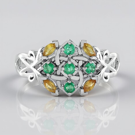 Anello in oro con Zaffiro Giallo (SUHANA)
