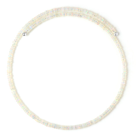 Welo-Opal-Stahlhalsreif (Riya)