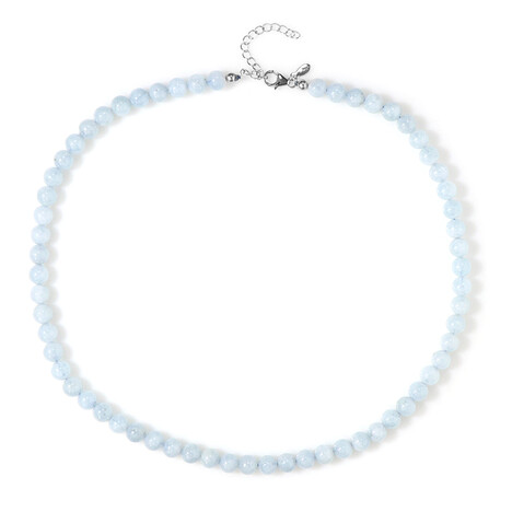 Brasilianischer Aquamarin-Silberhalskette