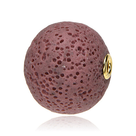 Colgante en plata con Perla de lava chocolate (MONOSONO COLLECTION)