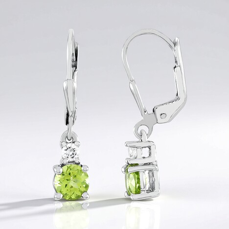 Orecchini in argento con Peridoto