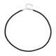 Collier en argent et Spinelle noir