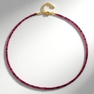 Collana in argento con Rubellite