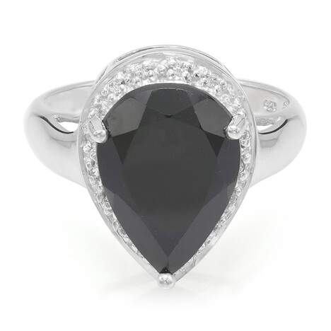 Anello in argento con Spinello Nero