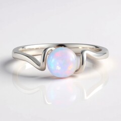 Anello in argento con Opale di Welo (de Melo Essence)