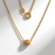 Collar en plata con Citrino (Adela Silber)