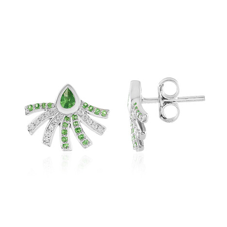 Tanzanian Tsavorite Silver Earrings