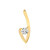 Gouden hanger met een VS1-Diamant (G) (adamantes [!])