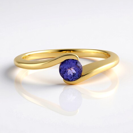 Anello in argento con Tanzanite (Adela Silber)
