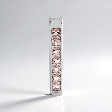 Ciondolo in argento con Tormalina Rosa (MONOSONO COLLECTION)