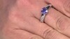 Anillo en plata con Tanzanita (de Melo Essence)