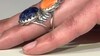 Zilveren ring met een sodaliet (Desert Chic)