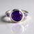 Anello in argento con Ametista Siberiana (Adela Silber)