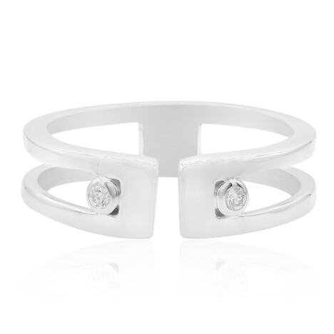 I1 (G) Diamond Silver Ring (Annette)