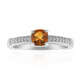 Zilveren ring met een Madeira citrien