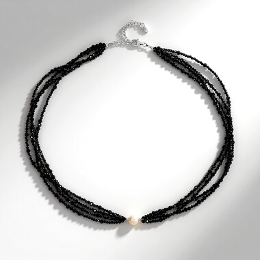 Collar en plata con Perla blanca Freshwater