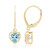 Sky Blue Topaz Silver Earrings