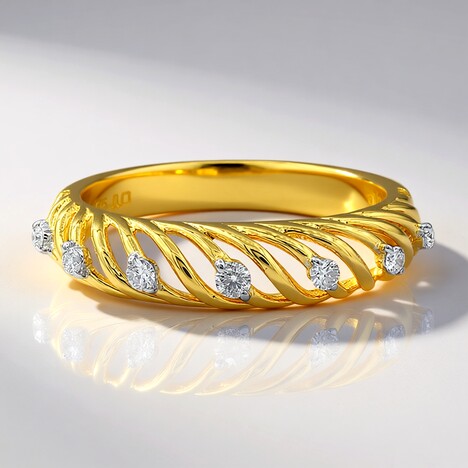 Anello in oro con Diamante SI1 (G) (Annette)