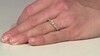 Zilveren ring met een witte topaas