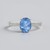 Anello in argento con Fluorite Cangiante