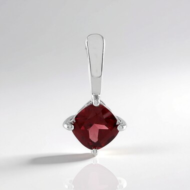 Pendentif en argent et Grenat du Mozambique