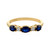 Anello in argento con Spinello Blu Royal
