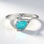 Anello in argento con Apatite Blu
