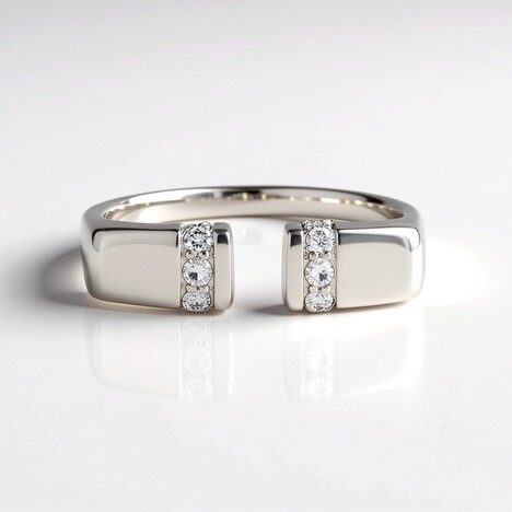 Anello in oro con Diamante IF (G) (de Melo Gold)