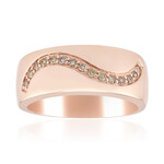 Zilveren ring met I1 Argyle-Rose de France diamanten (Annette)