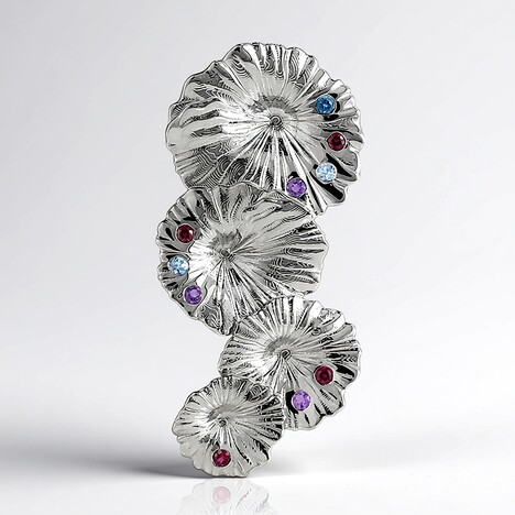 Ciondolo in argento con Rodolite (MONOSONO COLLECTION)