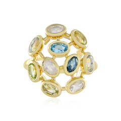 Zilveren ring met een Blauwe Maansteen (KM by Juwelo)
