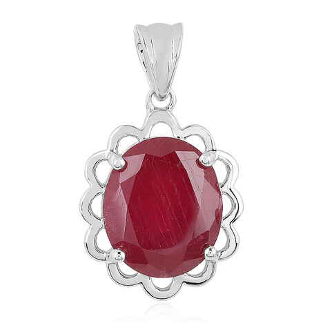 Madagaskar-Rubin-Silberanhänger